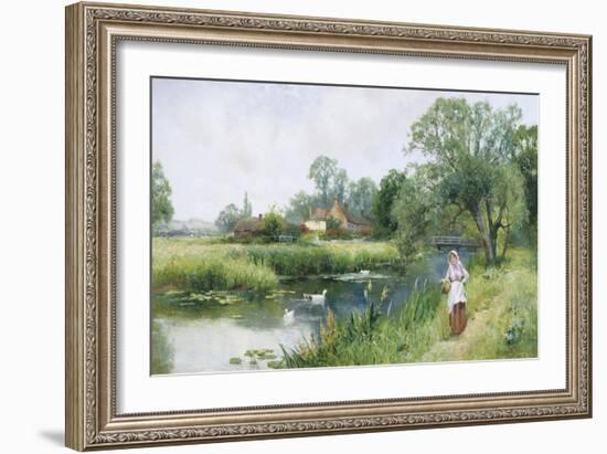 Walk by the River-Ernest Walbourn-Framed Giclee Print