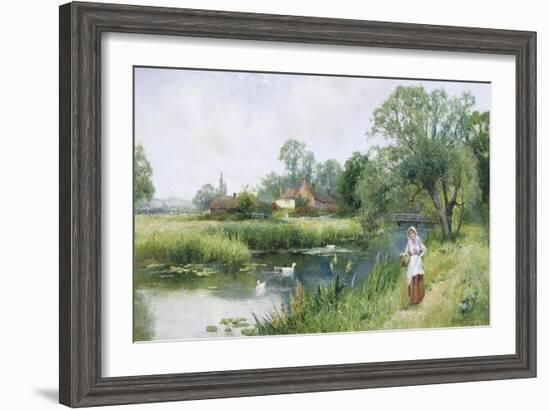 Walk by the River-Ernest Walbourn-Framed Giclee Print