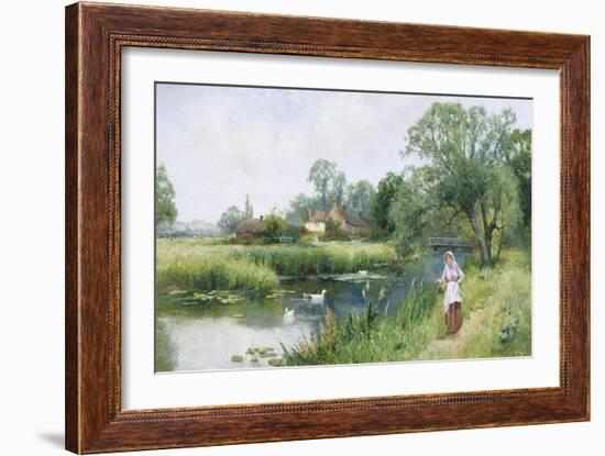 Walk by the River-Ernest Walbourn-Framed Giclee Print