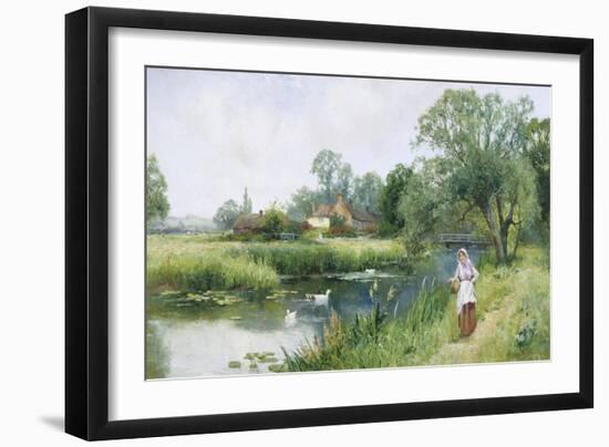 Walk by the River-Ernest Walbourn-Framed Giclee Print