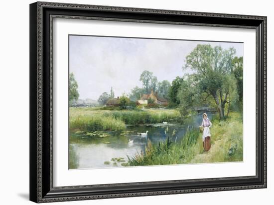 Walk by the River-Ernest Walbourn-Framed Giclee Print