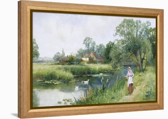 Walk by the River-Ernest Walbourn-Framed Premier Image Canvas