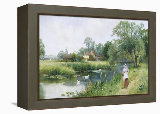 Walk by the River-Ernest Walbourn-Framed Premier Image Canvas