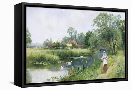 Walk by the River-Ernest Walbourn-Framed Premier Image Canvas