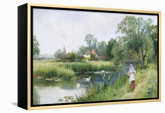 Walk by the River-Ernest Walbourn-Framed Premier Image Canvas