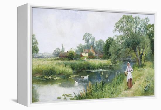 Walk by the River-Ernest Walbourn-Framed Premier Image Canvas