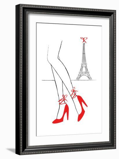 Walk In Paris-Martina Pavlova-Framed Art Print