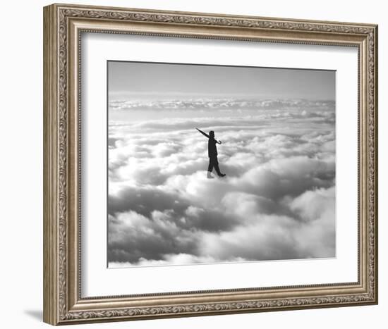 Walk in the Clouds-Urban Cricket-Framed Art Print