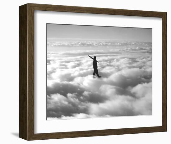 Walk in the Clouds-Urban Cricket-Framed Art Print