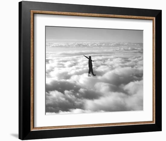 Walk in the Clouds-Urban Cricket-Framed Art Print