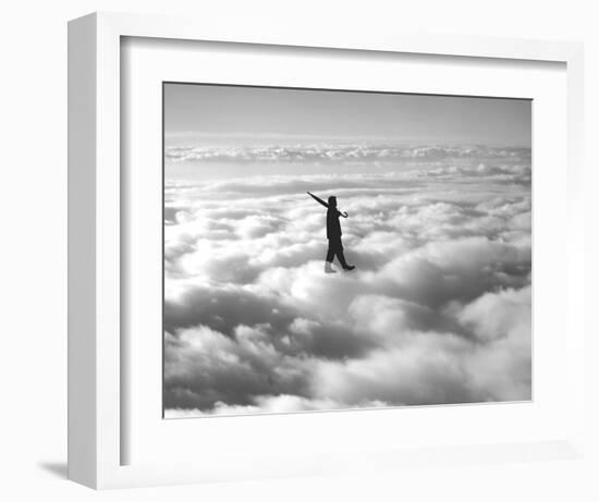 Walk in the Clouds-Urban Cricket-Framed Art Print