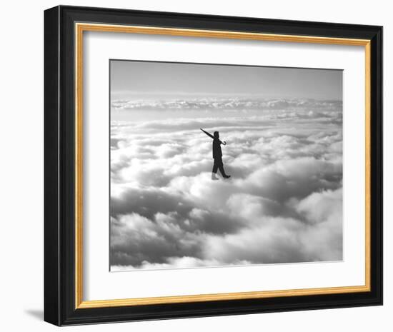 Walk in the Clouds-Urban Cricket-Framed Art Print