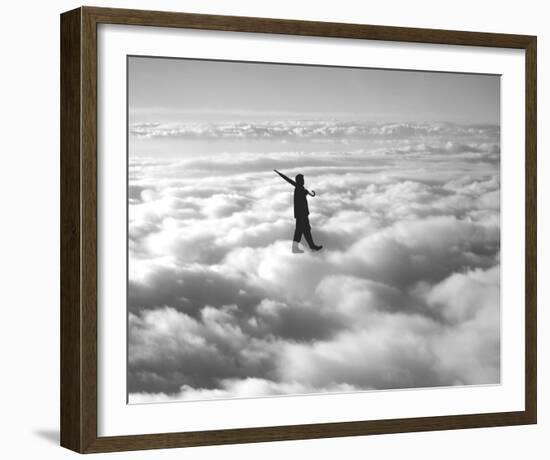 Walk in the Clouds-Urban Cricket-Framed Art Print