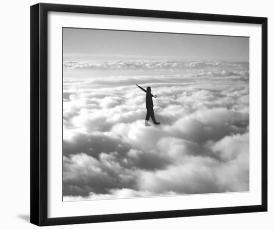 Walk in the Clouds-Urban Cricket-Framed Art Print