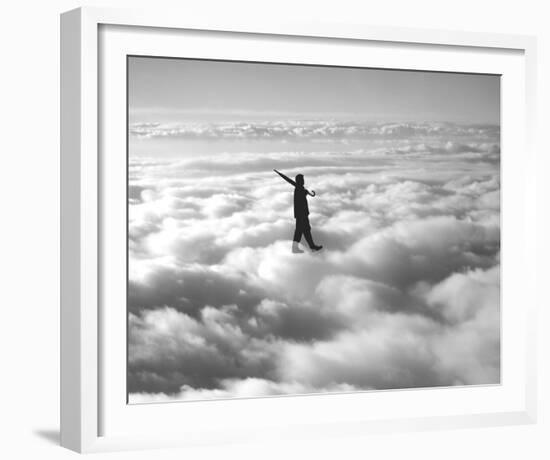 Walk in the Clouds-Urban Cricket-Framed Art Print