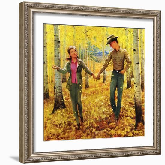 "Walk in the Forest", October 18, 1952-John Clymer-Framed Giclee Print