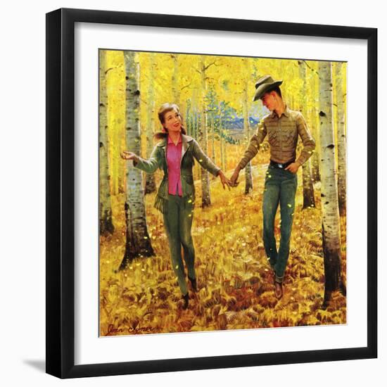 "Walk in the Forest", October 18, 1952-John Clymer-Framed Giclee Print