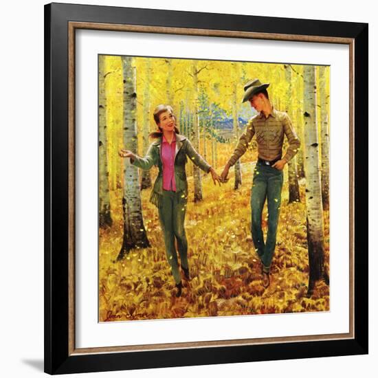 "Walk in the Forest", October 18, 1952-John Clymer-Framed Giclee Print