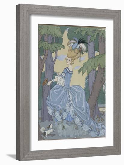 Walk in the Forest-Georges Barbier-Framed Giclee Print