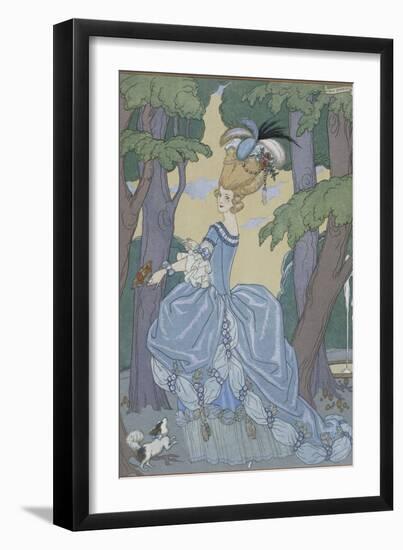 Walk in the Forest-Georges Barbier-Framed Giclee Print