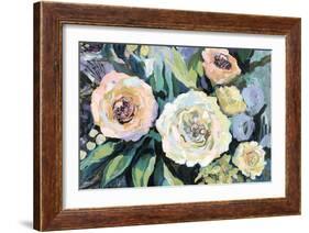 Walk in the Garden Neutral Crop-Jeanette Vertentes-Framed Art Print