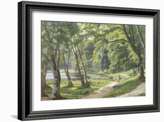 Walk in the Park, Copenhagen-Carsten Henrichsen-Framed Giclee Print