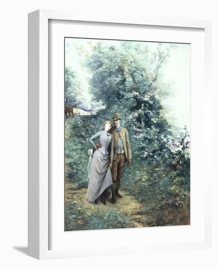 Walk in the Wood-Georges Clairin-Framed Giclee Print