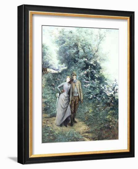 Walk in the Wood-Georges Clairin-Framed Giclee Print