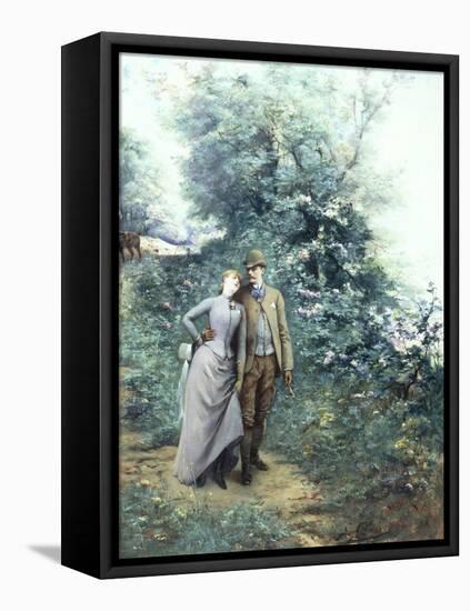 Walk in the Wood-Georges Clairin-Framed Premier Image Canvas