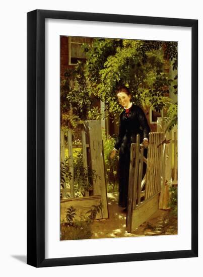 Walk In-John George Brown-Framed Giclee Print