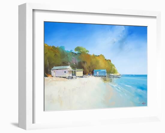 Walk on Shelly Beach-Craig Trewin Penny-Framed Art Print
