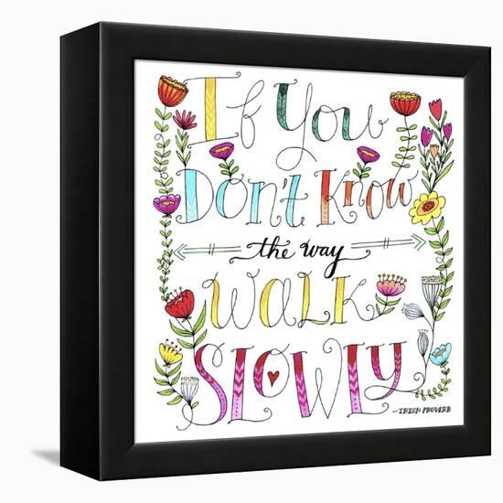 Walk Slowly-Elizabeth Caldwell-Framed Premier Image Canvas