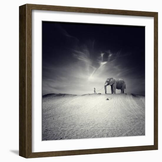 Walk with Me-Luis Beltran-Framed Premium Photographic Print