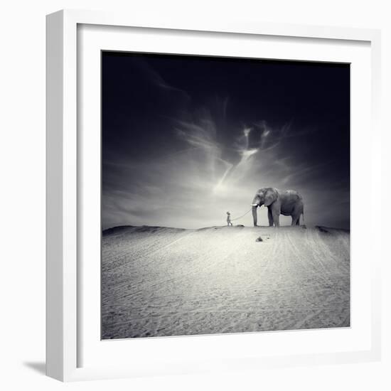 Walk with Me-Luis Beltran-Framed Premium Photographic Print