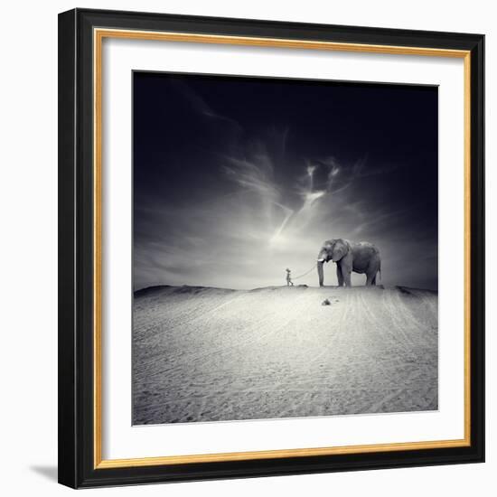 Walk with Me-Luis Beltran-Framed Premium Photographic Print