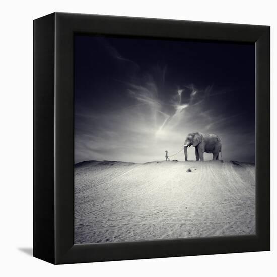 Walk with Me-Luis Beltran-Framed Stretched Canvas