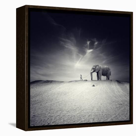 Walk with Me-Luis Beltran-Framed Stretched Canvas
