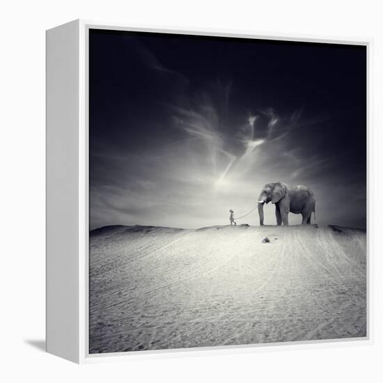 Walk with Me-Luis Beltran-Framed Stretched Canvas