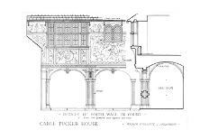 Details of south wall in court - house of Carll Tucker, Mount Kisco, New York, 1925-Walker and Gillette-Giclee Print
