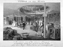 The Temple of the Muses Bookshop in Finsbury Square, London, C1810-Walker-Framed Premier Image Canvas