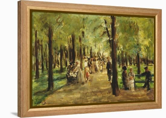 Walkers in the Tiergarten-Max Liebermann-Framed Premier Image Canvas