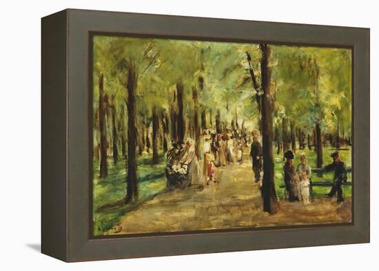 Walkers in the Tiergarten-Max Liebermann-Framed Premier Image Canvas