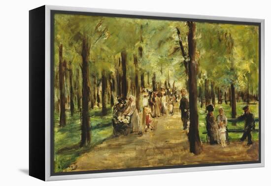 Walkers in the Tiergarten-Max Liebermann-Framed Premier Image Canvas