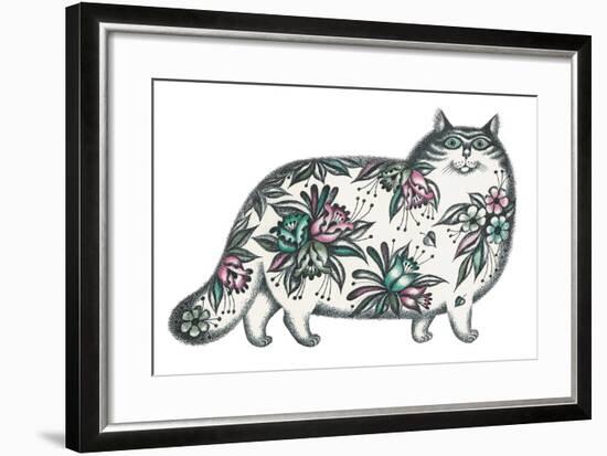 Walking Cat-David Khaikin-Framed Giclee Print