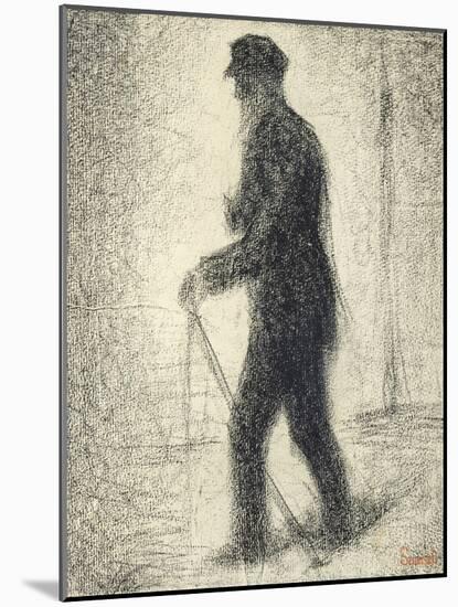 Walking, circa 1882-Georges Seurat-Mounted Giclee Print