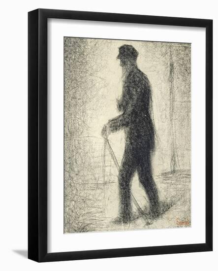 Walking, circa 1882-Georges Seurat-Framed Giclee Print