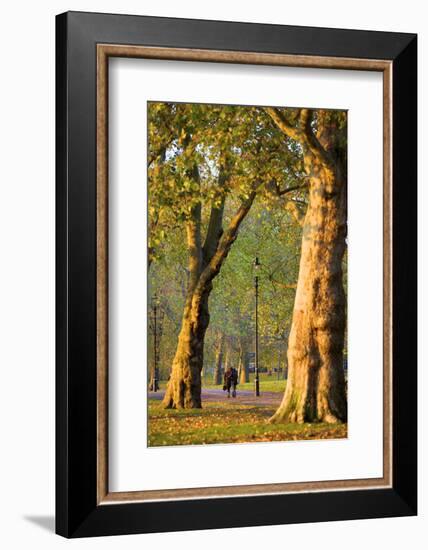 Walking in an Autumnal Hyde Park, London, England, United Kingdom, Europe-Neil Farrin-Framed Photographic Print