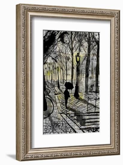 Walking in Montmartre-Loui Jover-Framed Giclee Print