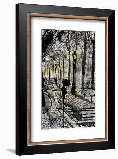 Walking in Montmartre-Loui Jover-Framed Giclee Print