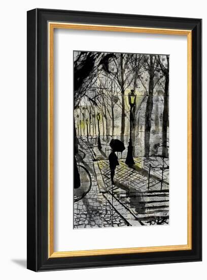 Walking in Montmartre-Loui Jover-Framed Giclee Print